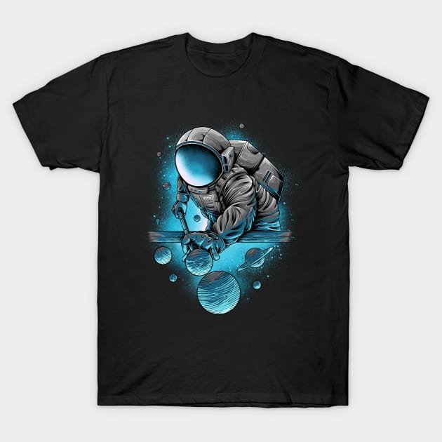 Astro Billiards T-Shirt by secondsyndicate